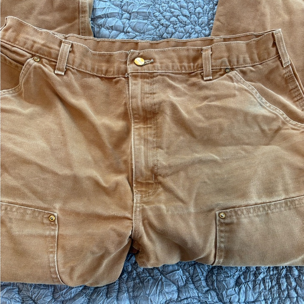 Carhartt Brown Duck Canvas Carpenter Pants - Picture 5 of 8